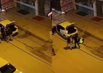 Bursa’da yol kavgası karıştı: Sopalar, yumruklar, terlikler havada uçuştu