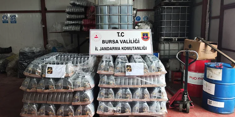 Bursa’da kaçak motor yağı üretimi