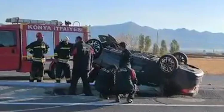 Otomobille motosiklet çarpıştı: 1 yaralı