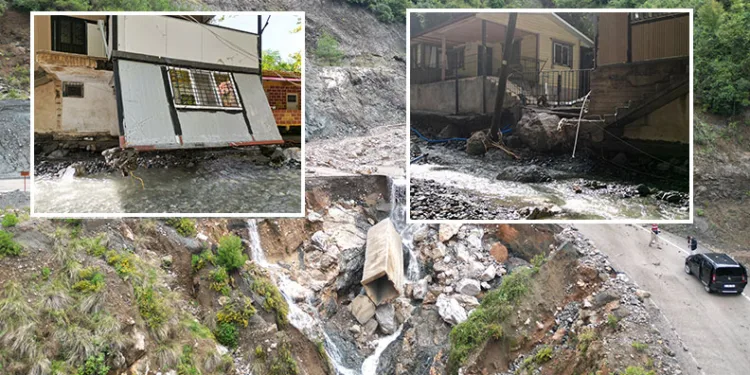Hatay’da şiddetli yağış hayatı felç etti