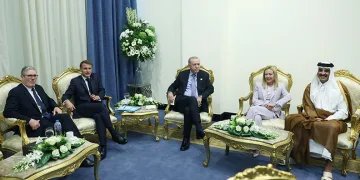 Cumhurbaşkanı Erdoğan’dan Fransa, İngiltere, İtalya ve Katar liderleriyle toplantı