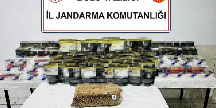 Bolu’da 35 bin kaçak makaron ele geçirildi