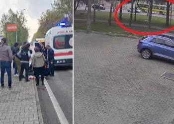 Bursa’da kampüs içinde belediye otobüsü kadına çarptı