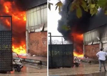Bursa’da geri dönüşüm atölyesi ateş topuna döndü
