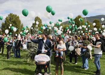 Mutluluk balonları SMA’lı Çağan Ata Taran için uçuruldu