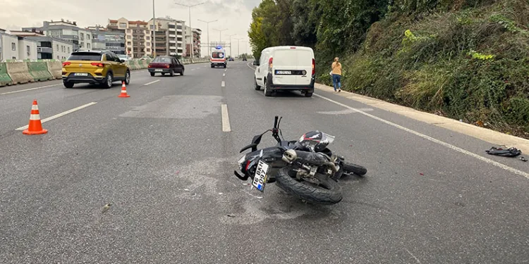 Mudanya’da trafik kazası : 1 yaralı