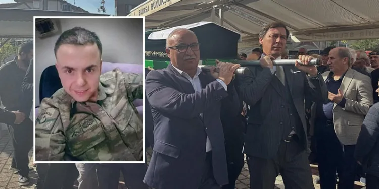 Bursa’da şehit babası son yolculuğuna uğurlandı