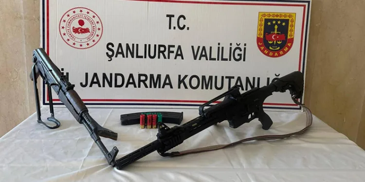 Şanlıurfa’da ruhsatsız 3 silah ele geçirildi