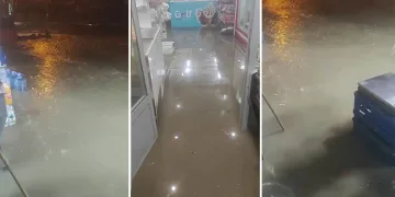 Diyarbakır’da sağanak nedeni ile bazı iş yerlerini su bastı