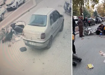 Bursa’da motosiklet yayaya çarptı: 2 yaralı