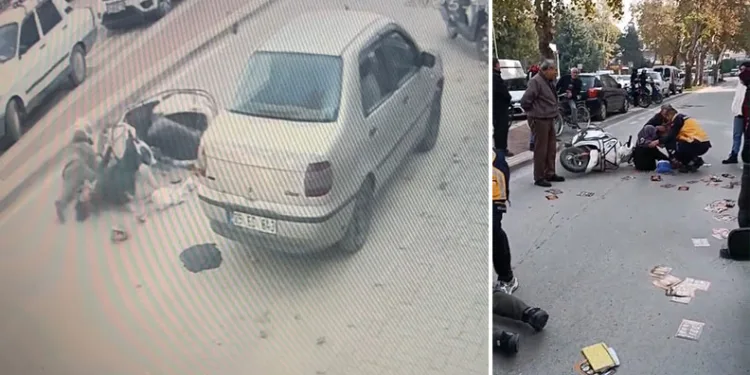 Bursa’da motosiklet yayaya çarptı: 2 yaralı