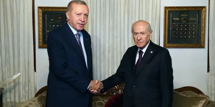 Erdoğan-Bahçeli görüşmesi sona erdi