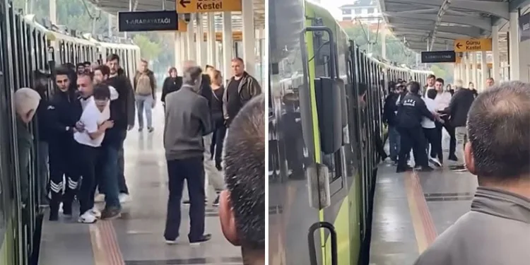 Bursa’da metroda koltuk tartışması