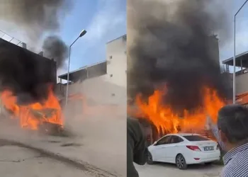 Bursa’da baraka yangını paniğe neden oldu