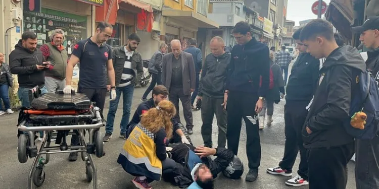 Bayburt’ta inşaattan düşen işçi yaralandı