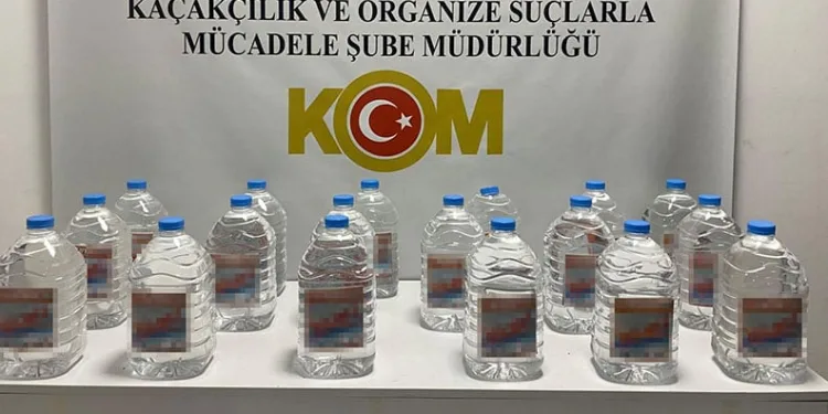 Samsun’da 90 litre etil alkol ele geçirildi