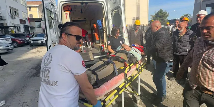 Özel hastane inşaatında iş kazası: 1 yaralı