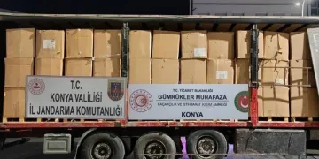 Konya’da 12 bin kilogram kaçak tütün ele geçirildi