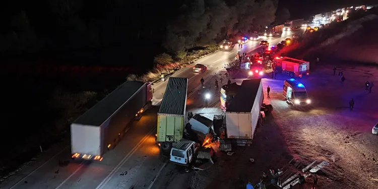 Edirne’de zincirleme kaza: 1 ölü