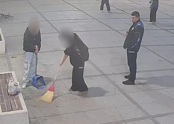 Çevreyi kirletenler, süpürmeden kalkamadı