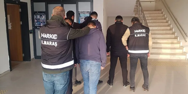 Kahramanmaraş’ta uyuşturucu ticaretine 7 tutuklama