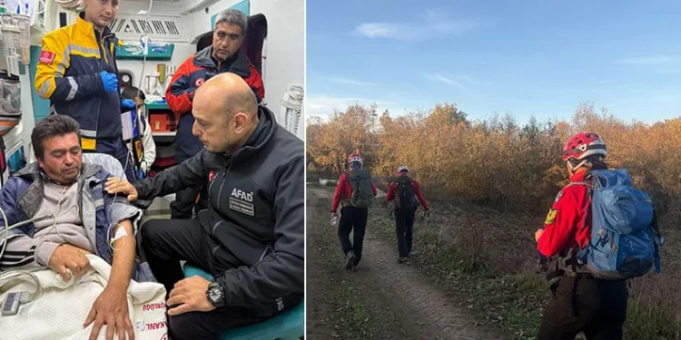 Mantar toplarken kaybolan şahıs sağ olarak bulundu