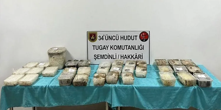 MSB: İran sınırında 81 kilo uyuşturucu ele geçirildi