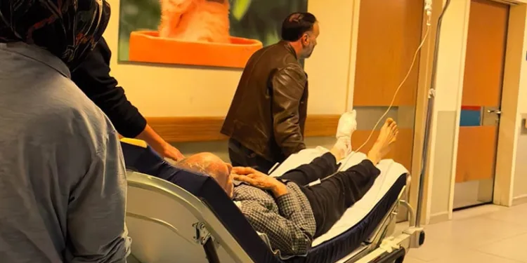 Bursa’da odun kesmek isterken, ayağını kesti