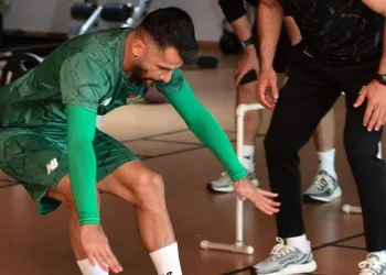 Bursaspor sabah antrenmanında kuvvet çalıştı