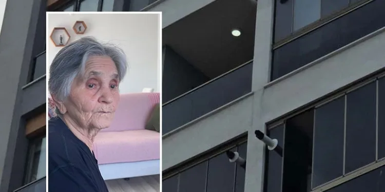 85 yaşındaki kadın dördüncü kattan düştü