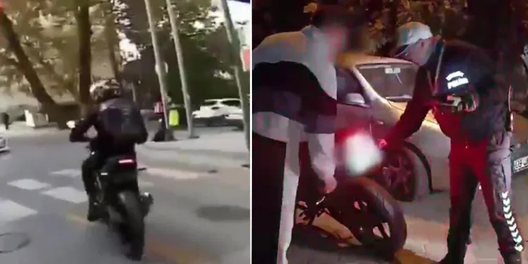 Uyanık sürücü yaptığı düzenekle plakasını gizledi