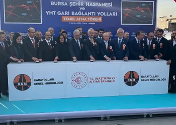 Bursa Şehir Hastanesi ve YHT Garı bağlantı yollarının temeli atıldı