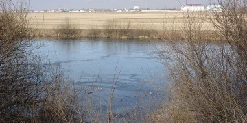 Kura Nehri’nin yüzeyi dondu