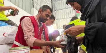 Türk Kızılay’ın İyilik Gemisi yardımları Gazze’de
