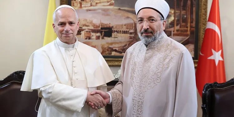 Diyanet İşleri Başkanı Arpaguş, Papa 14. Leo ile görüştü