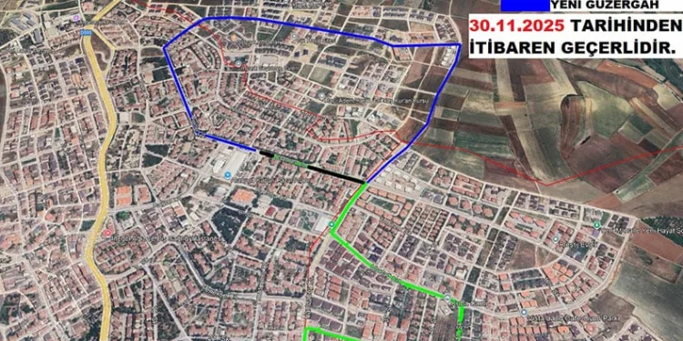 İnegöl’de halk otobüsü hatlarında düzenleme yapıldı