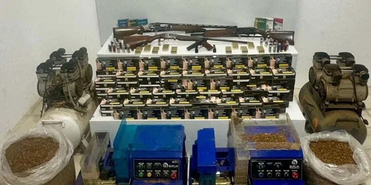 Samsun’da kaçak tütün mamülleri ve silah operasyonu: 1 gözaltı