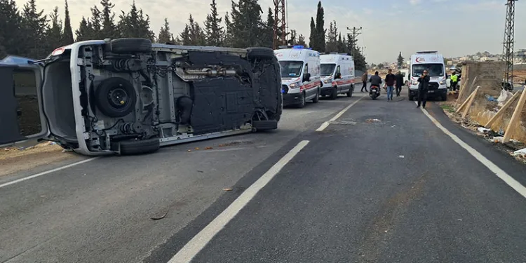 Kilis’te iki araç çarpıştı: 4 yaralı