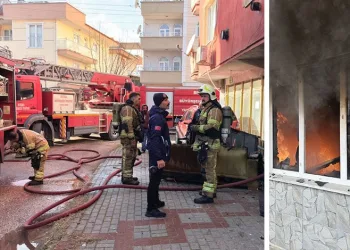 Bursa’da apartman dairesinde yangın