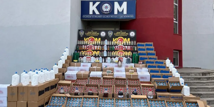 Adana’da yılbaşı öncesi kaçak içki operasyonu
