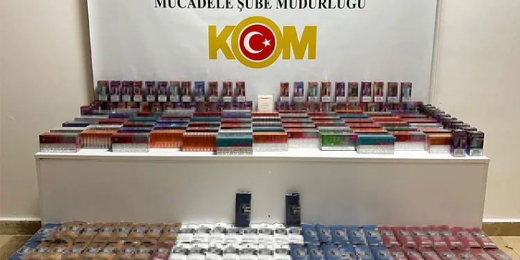 Samsun’da kaçak tütün ve elektronik sigara ürünleri ele geçirildi