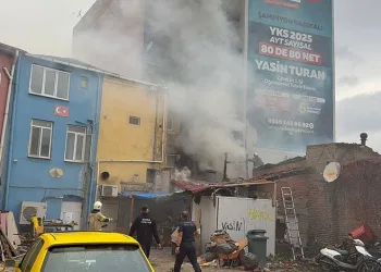 Bursa’da pide imalathanesinde yangın paniği