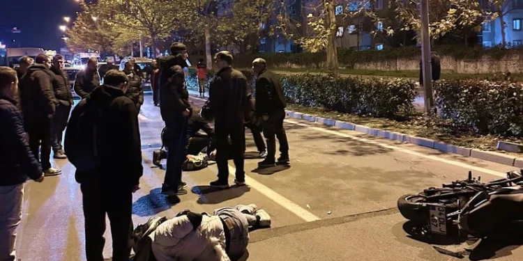 18 kişinin yaralandığı kaza güvenlik kamerasında