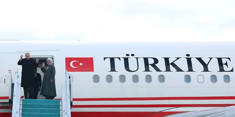 Cumhurbaşkanı Erdoğan Türkmenistan’a gitti