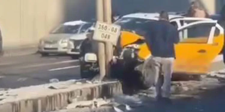 Buzlanma kazayı beraberinde getirdi