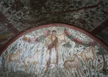 “Çoban İsa” freski temizlenerek daha görünür hale getirilecek