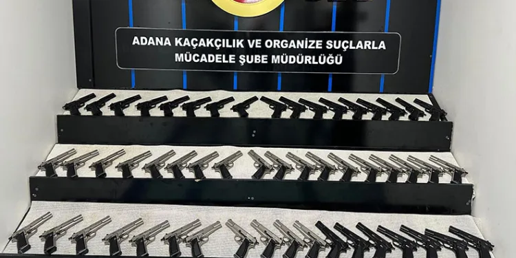 Adana’daki suç örgütlerine silah getiren 2 şüpheli tutuklandı