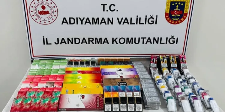 Adıyaman’da kaçak sigara operasyonu: 1 gözaltı