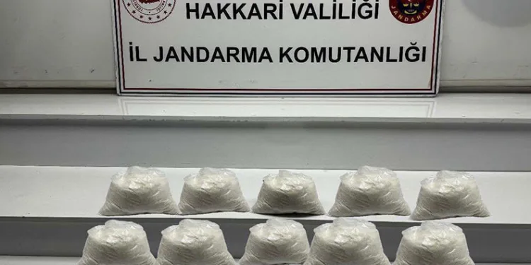 Hakkari’de 9 kilo metamfetamin ele geçirildi