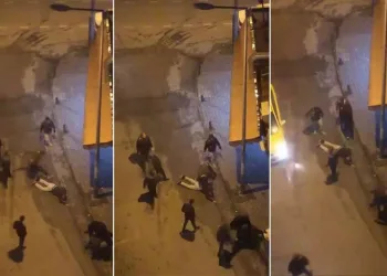 Bursa’da laf attığı kişiler tarafından böyle darp edildi
